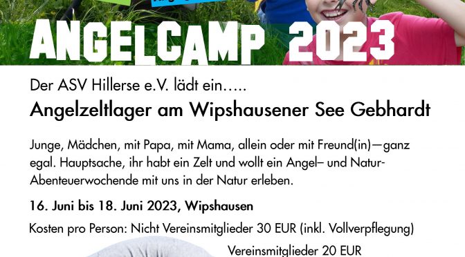 Jugendzeltlager 2023 – Angeln, Abenteuer  & mehr